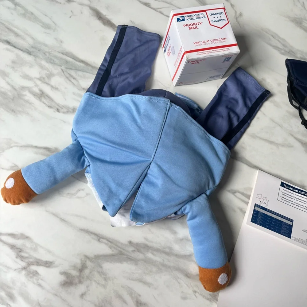 USPS Mailman Postal Worker Dog Halloween Costume Medium